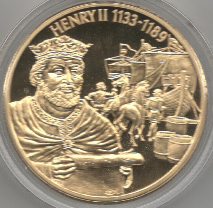 (2004) Монета Восточно-Карибские штаты 2004 год 2 доллара &quot;Генрих II&quot;  Позолота Медь-Никель  PROOF