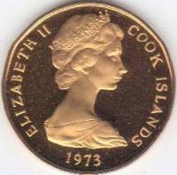 (№1972km2) Монета Острова Кука 1972 год 2 Cents