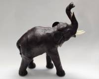 Статуэтка Слон папье маше кожа 35 см (в ремонт)