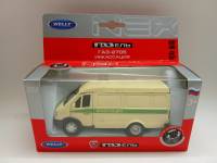 Модель авто 1:43 ГАЗ 2705 Инкассация Газель Welly в коробке