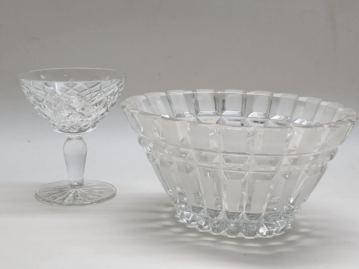 Салатник и креманка-конфетница хрусталь СССР