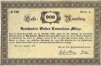 (№1848P-A101a) Банкнота Австрия 1848 год "900 Gulden"