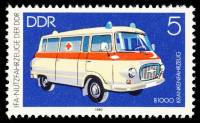 (1982-087) Марка Германия (ГДР) "Скорая помощь"    Транспорт III Θ