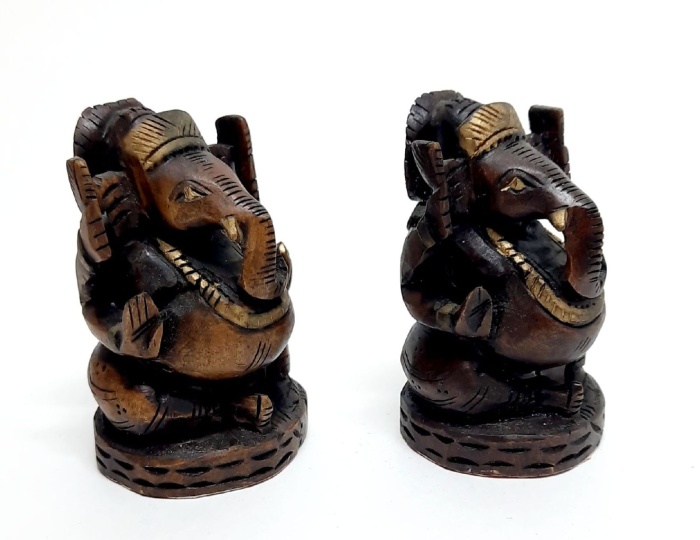 Набор деревянных статуэток "Ганеша", 2 шт. (сост. на фото)