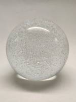 Сувенир Хрустальный шар прозрачный с пузыриками высота 12,5 см Германия новый