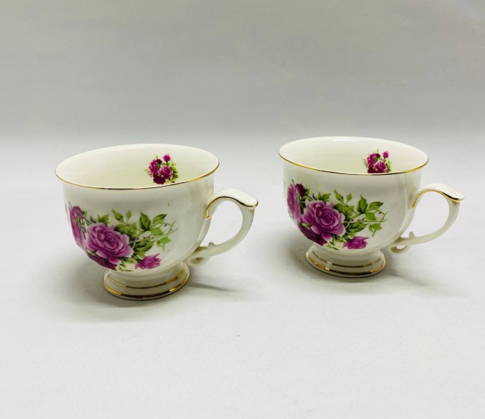 Чайные чашки, фарфор, 2 шт