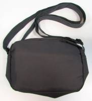 Сумка "JinPaidi" мужская с ремнем, Серая с синей вставкой, 1 отделение