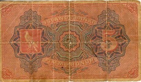 () Банкнота Исландия 1904 год 5  &quot;&quot;   UNC