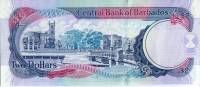 (№2007P-66a) Банкнота Барбадос 2007 год "2 Dollars"