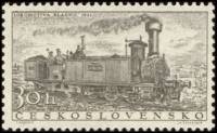 (1956-042) Марка Чехословакия "Локомотив 'Кладно'"    Локомотивы II Θ
