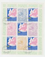 (1975-061) Лист (8 м 2х4) Болгария "Голубь"    Общеевропейское совещание по безопасности и сотруднич