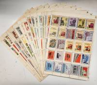 Коллекция спичечных этикеток на альбомных листах, разные темы (15 листов)