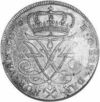 (№1725km222) Монета Норвегия 1725 год 4 Mark