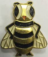 Значок Знак СССР "Оса Пчела" На булавке 