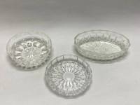 Салатник хрусталь 3 шт (состояние на фото)