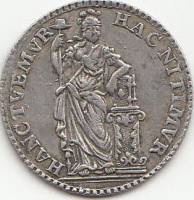 (№1759km100 (muntmeesterpenning)) Монета Нидерланды 1759 год frac14; Gulden (muntmeesterpenning)