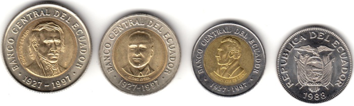 () Монета Эквадор 1988 год ""   UNC