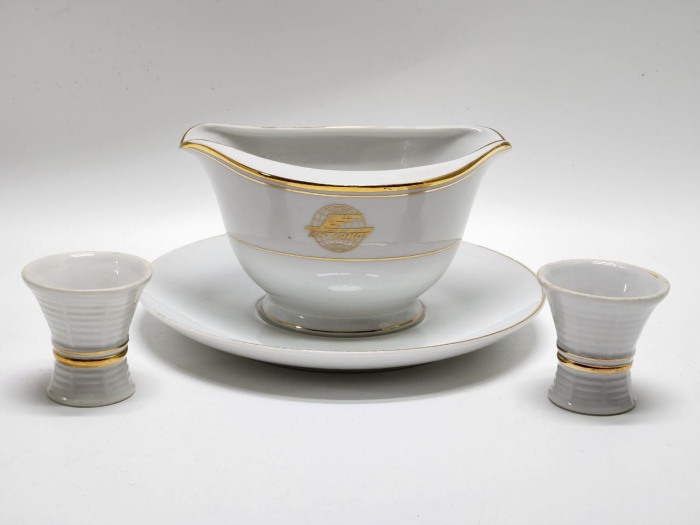 Соусник Интурист Япония и 2 салфетницы фарфор