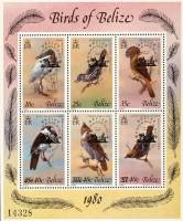 (№1980-22) Блок марок Белиз 1980 год "Различных птиц", Гашеный