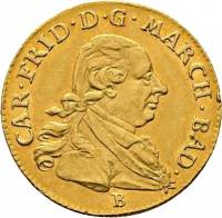 () Монета Германия (Империя) 1786 год 1  ""   Биметалл (Платина - Золото)  UNC