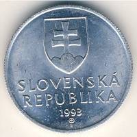 (№1993km18) Монета Словакия 1993 год 20 Halier