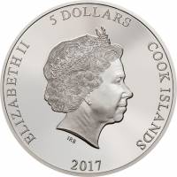() Монета Острова Кука 2017 год 5 долларов ""   AU