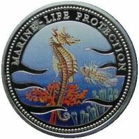 (№1995km12) Монета Палау 1995 год 5 Dollars