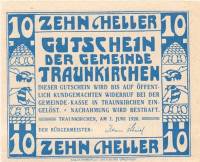 (№1920) Банкнота Австрия 1920 год "10 Heller"