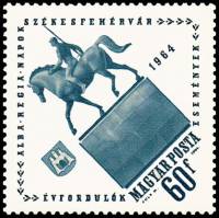 (1964-066) Марка Венгрия "Всадник"    Юбилей Секешфехервар I Θ