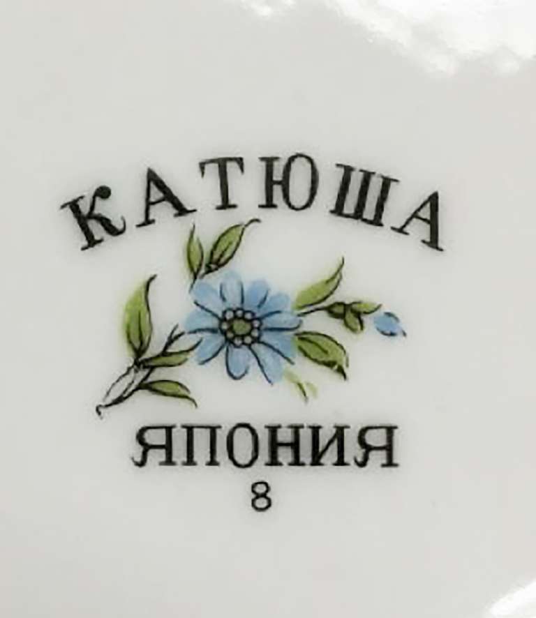 Набор тарелок "Катюша", 2 шт. (сост. на фото)