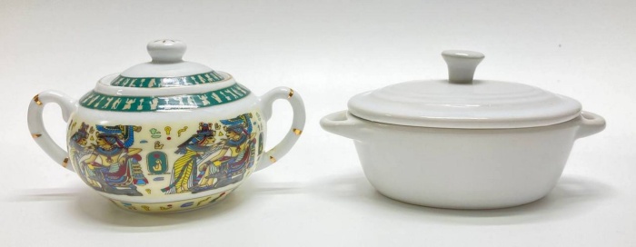 Сахарница + шкатулка, фарфор