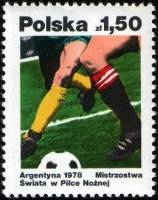 (1978-018) Марка Польша "Футбол"    Чемпионат мира по футболу 1978, Аргентина III Θ