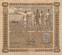 (,) Банкнота Финляндия 1940 год 100 марок    UNC