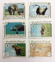 (--) Набор марок Мавритания "6 шт."  Гашёные  , III Θ
