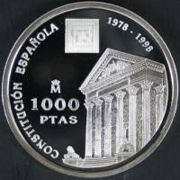() Монета Испания 1998 год 10000  ""   Биметалл (Серебро - Ниобиум)  UNC