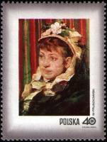 (1971-061) Марка Польша "Госпожа Федорович"    День почтовой марки. Женщины в польской живописи III 