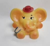 Резиновая игрушка-пищалка"Слоненок с книжкой" (сост. на фото)