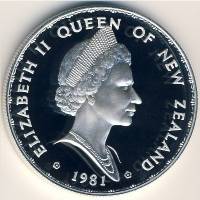 (№1981km50a) Монета Новая Зеландия 1981 год 1 Dollar (Королевский визит - Дуб черешчатый и Новой Зел