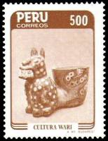 (№1985-1305) Марка Перу 1985 год "Культура Вари суп Уауре", Гашеная
