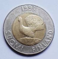 (1993) Монета Финляндия 1993 год 10 марок "Глухарь"  Биметалл  XF
