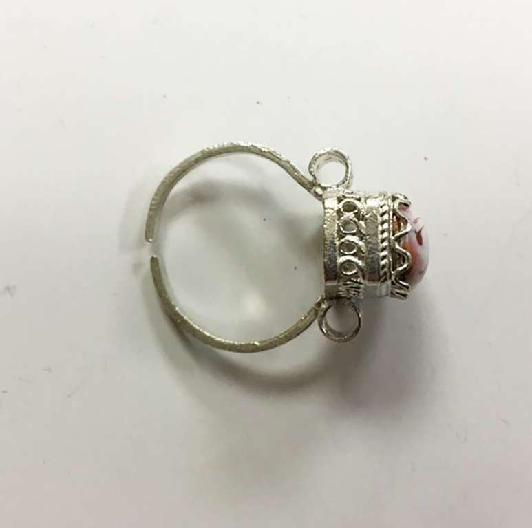 Перстень "Финифть", серебрение (сост. на фото)