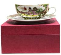 Чайная пара, костяной фарфор, "Pearl*Co.,Ltd", в коробке (новая)