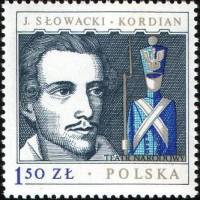 (1978-056) Марка Польша "Юлиуш Словацкий"    Польские драматурги III Θ
