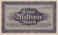 (№1923P-S962.04) Банкнота Германия 1923 год "1,000,000 Mark"