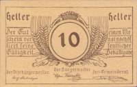 (№1920) Банкнота Австрия 1920 год "10 Heller"