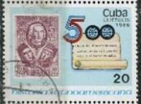(1986-080) Марка Куба "Марка Испании 536"    История Латинской Америки III Θ