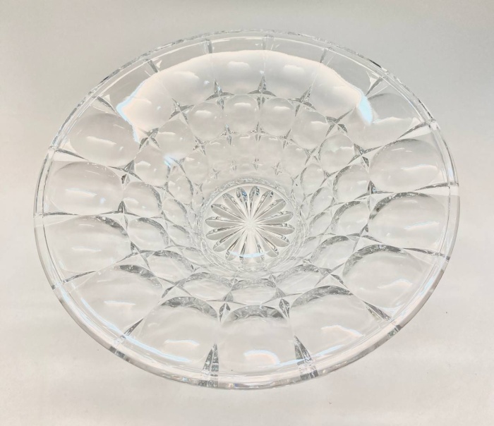 Салатник ваза, хрустальное стекло, Богемия