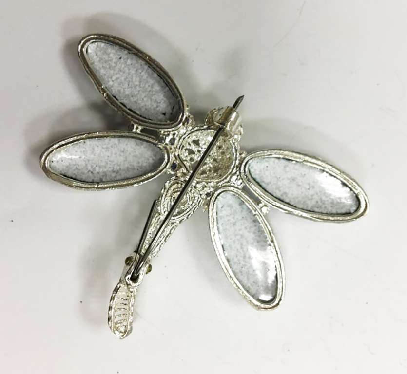 Брошь &quot;Финифть&quot;, серебрение (сост. на фото)