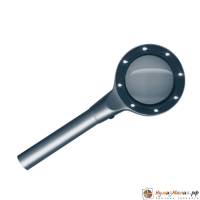 Лупа L7151 алюминиевая с двухуровневой подсветкой, увеличение 2,5. Производство Lindner