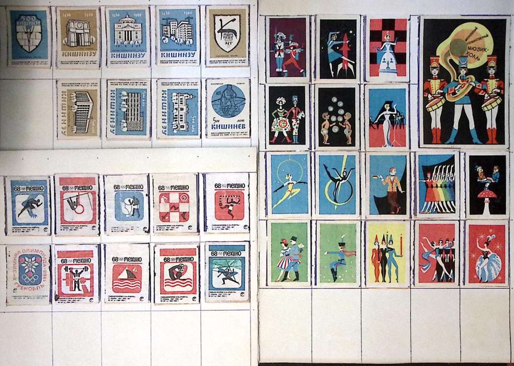 Набор спичечных этикеток СССР и зарубежные, разные темы (14 альбомных листов)